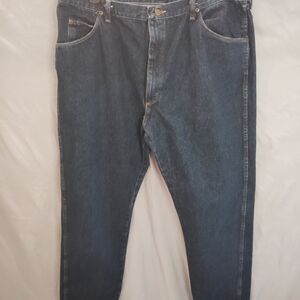 Wrangler Men's Dark Blue Relaxed Jeans